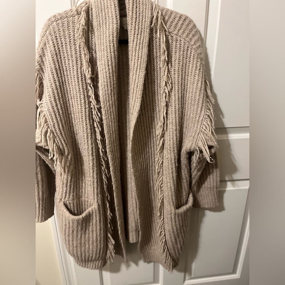 Anthropologie Fringe Cardigan